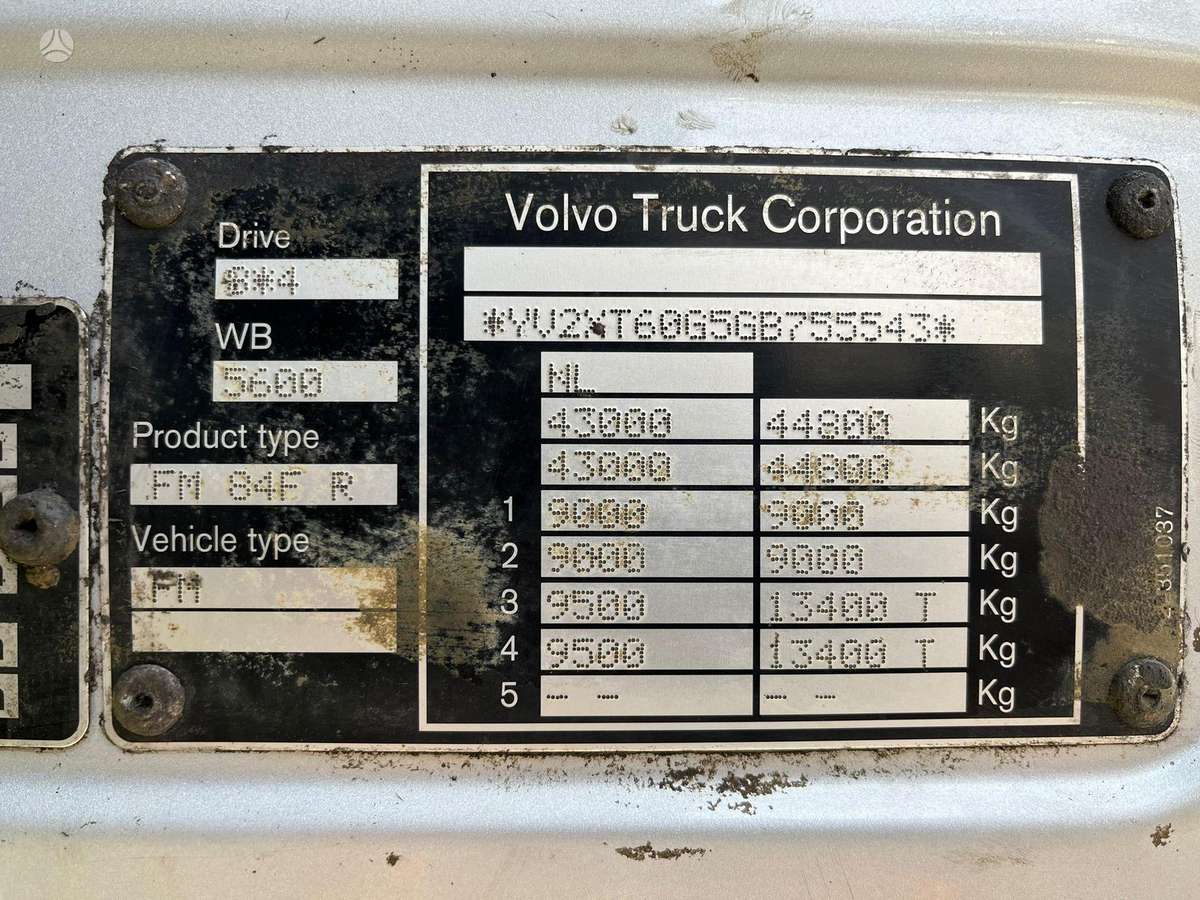 Volvo FMX 540 10x4/6, самосвалы