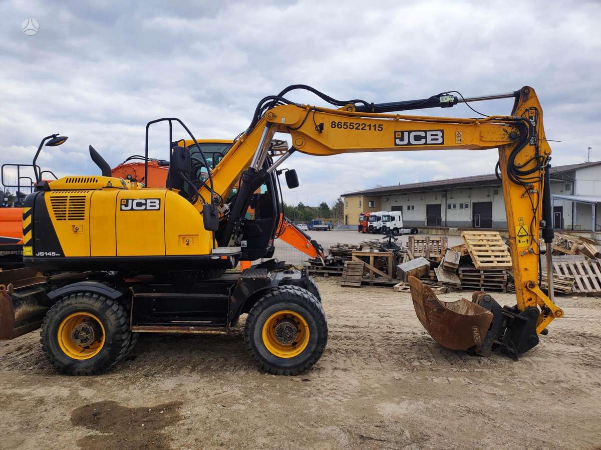 JCB JS 145 W, ekskavatoriai