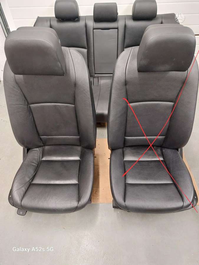 BMW 5 serija sėdynės