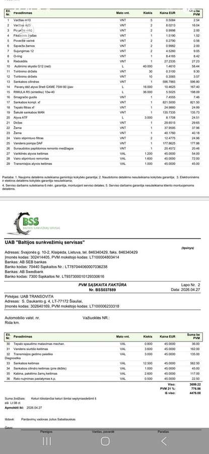DAF Daf, savivarčiai