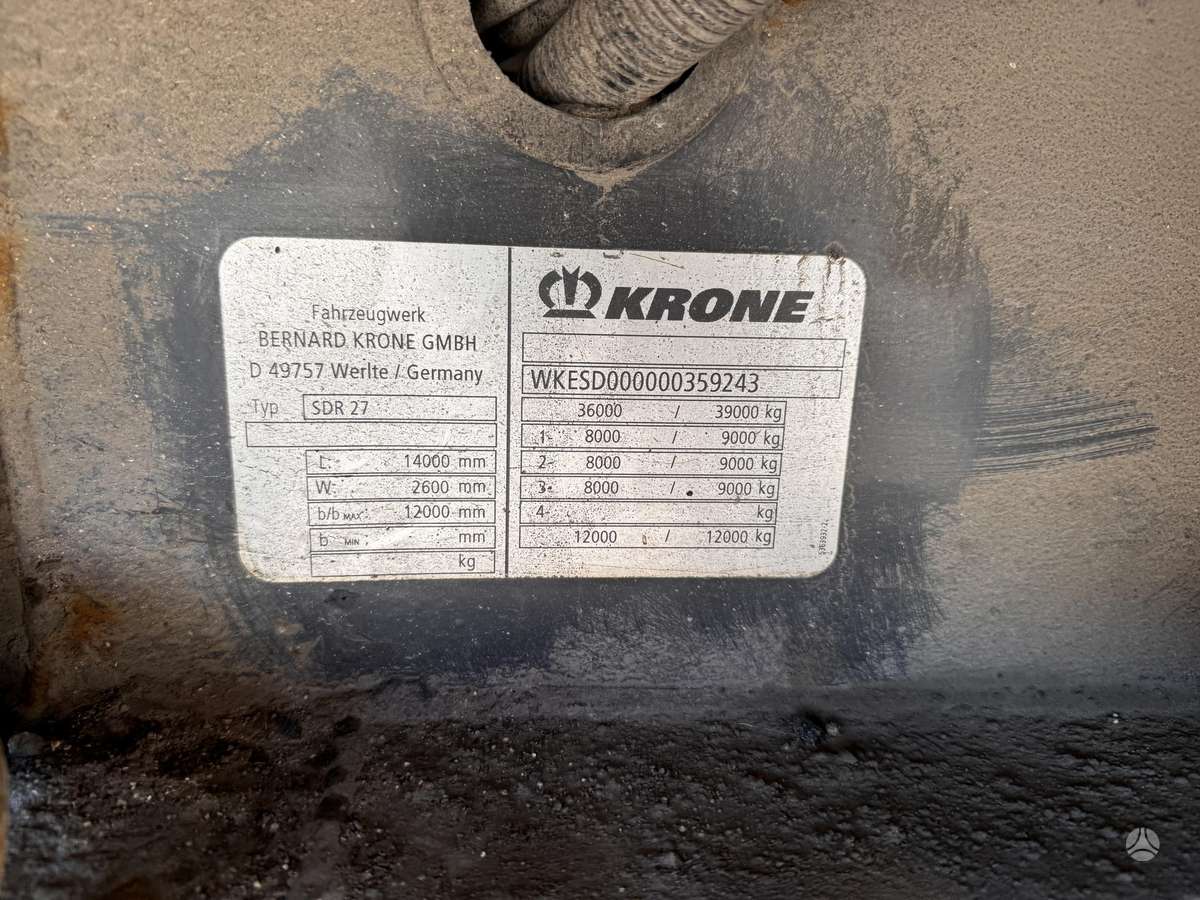 Krone SDR27, refrižerātori