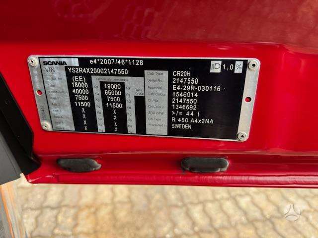 Scania R450+ADR+SMART2, double sleeper
