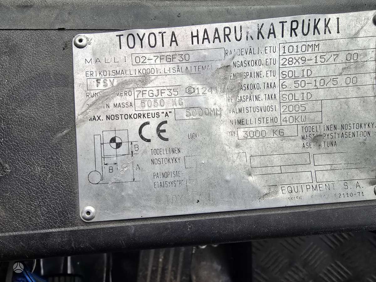 Toyota 02-7FGF30, forklifts
