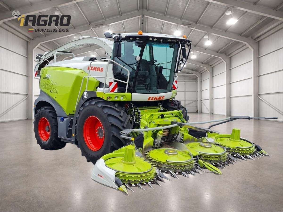 Claas Jaguar 950 su Orbis 600, self-propelled mower conditioners