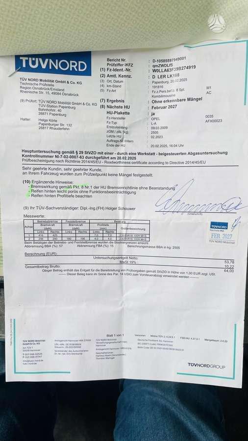 Opel Antara, 2.0 l., Минивэн