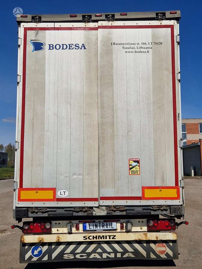 Schmitz MEGA, pakeliama ašis, užuolaidinės / tentinės