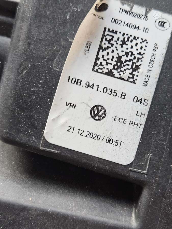 Volkswagen ID.3, 108.941.035.B, lights