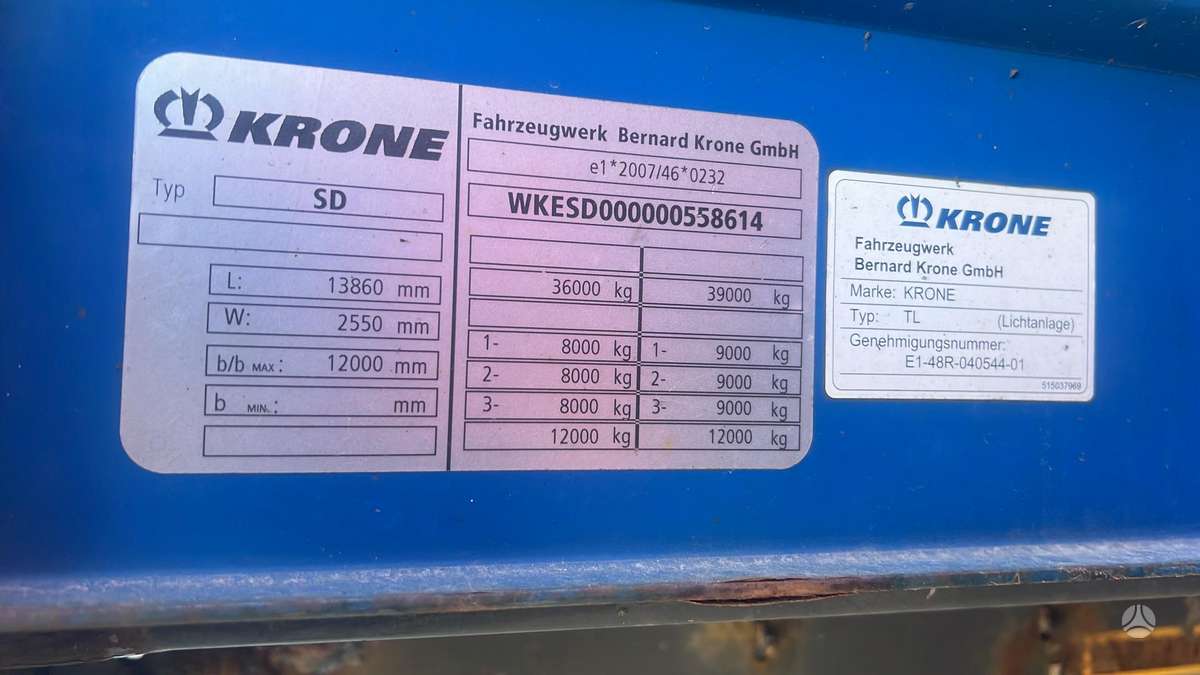 Krone, užuolaidinės / tentinės