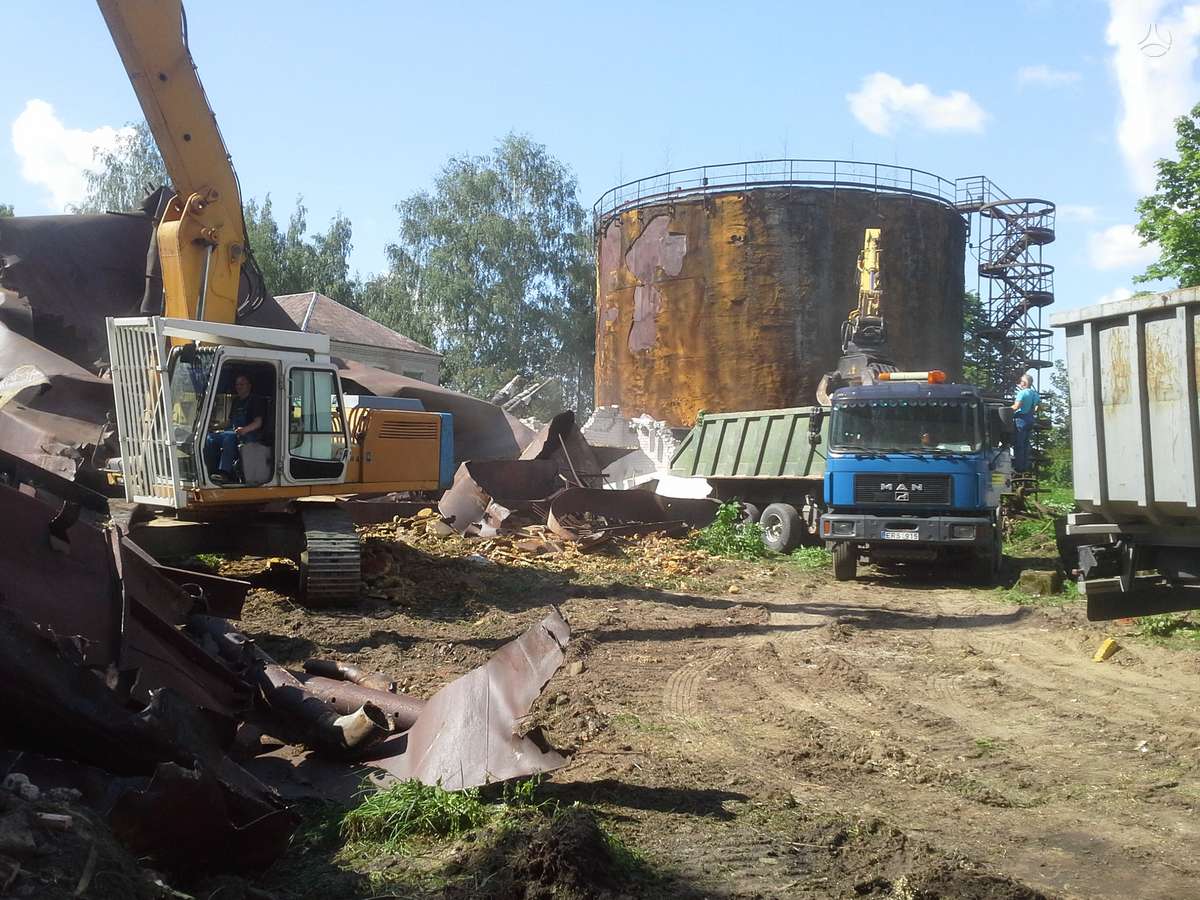 Metalinių statinių griovimas-karpymas
