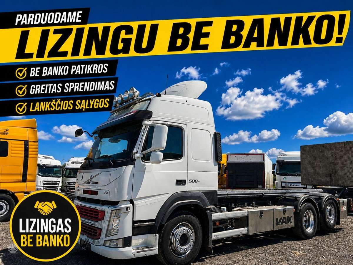Volvo FM 500 6x2 su Liftu, шасси