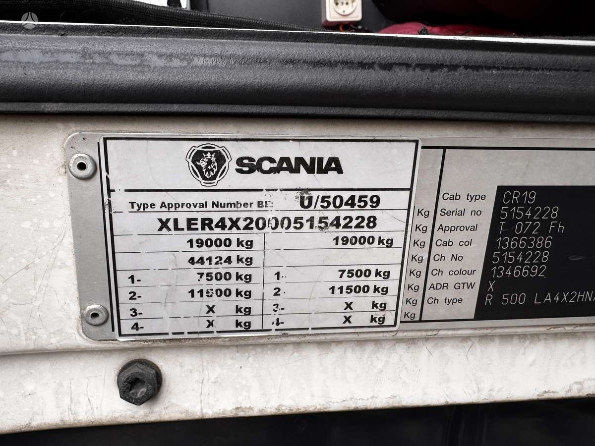 Scania R500, 2 miegamosios vietos