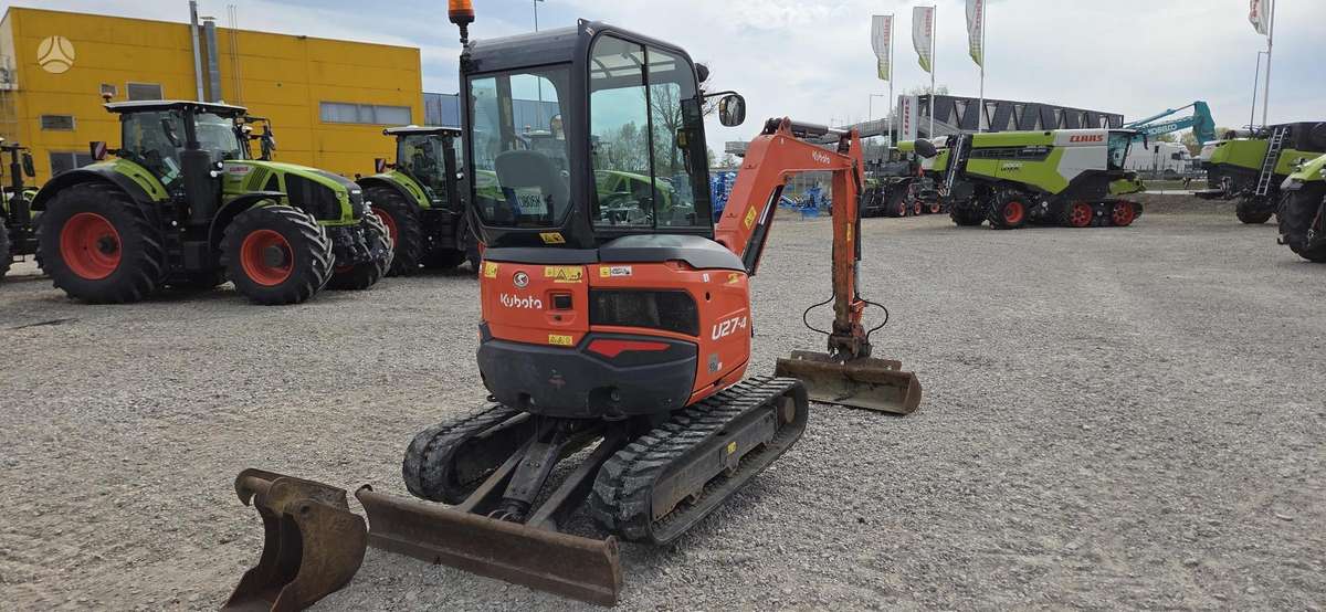 Kubota U27-4, mini ekskavatoriai