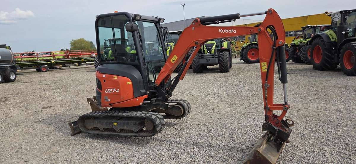 Kubota U27-4, mini ekskavatoriai