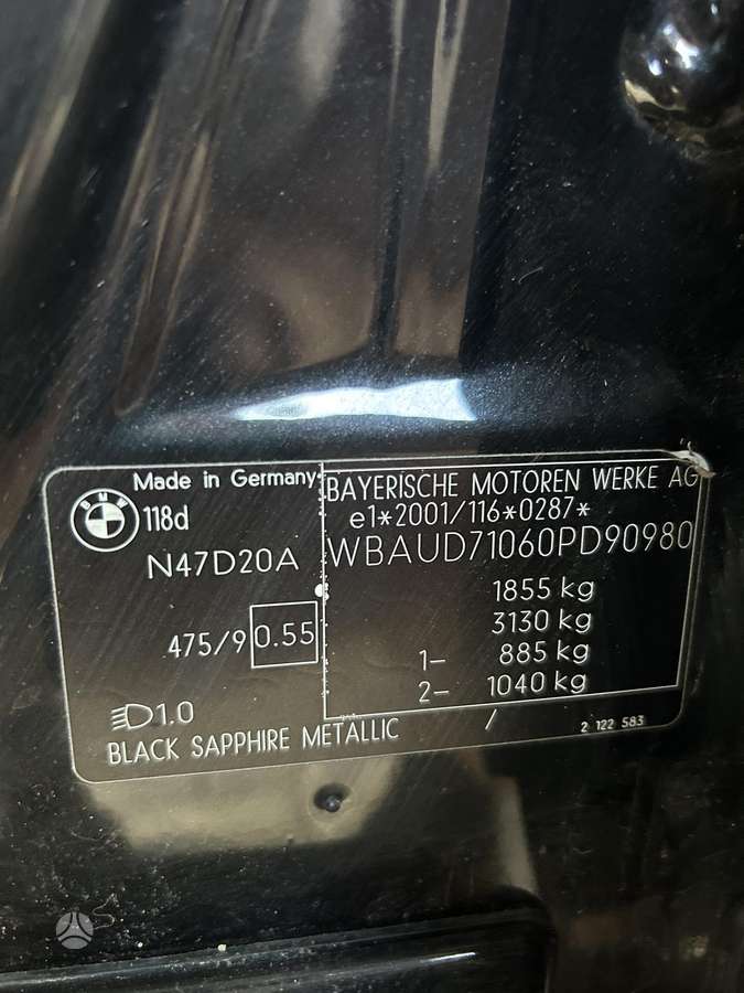 BMW 118, 2.0 l., Хэтчбек