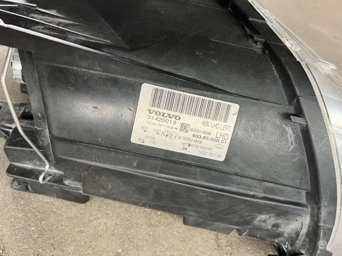 Volvo S80, 31420013, lights