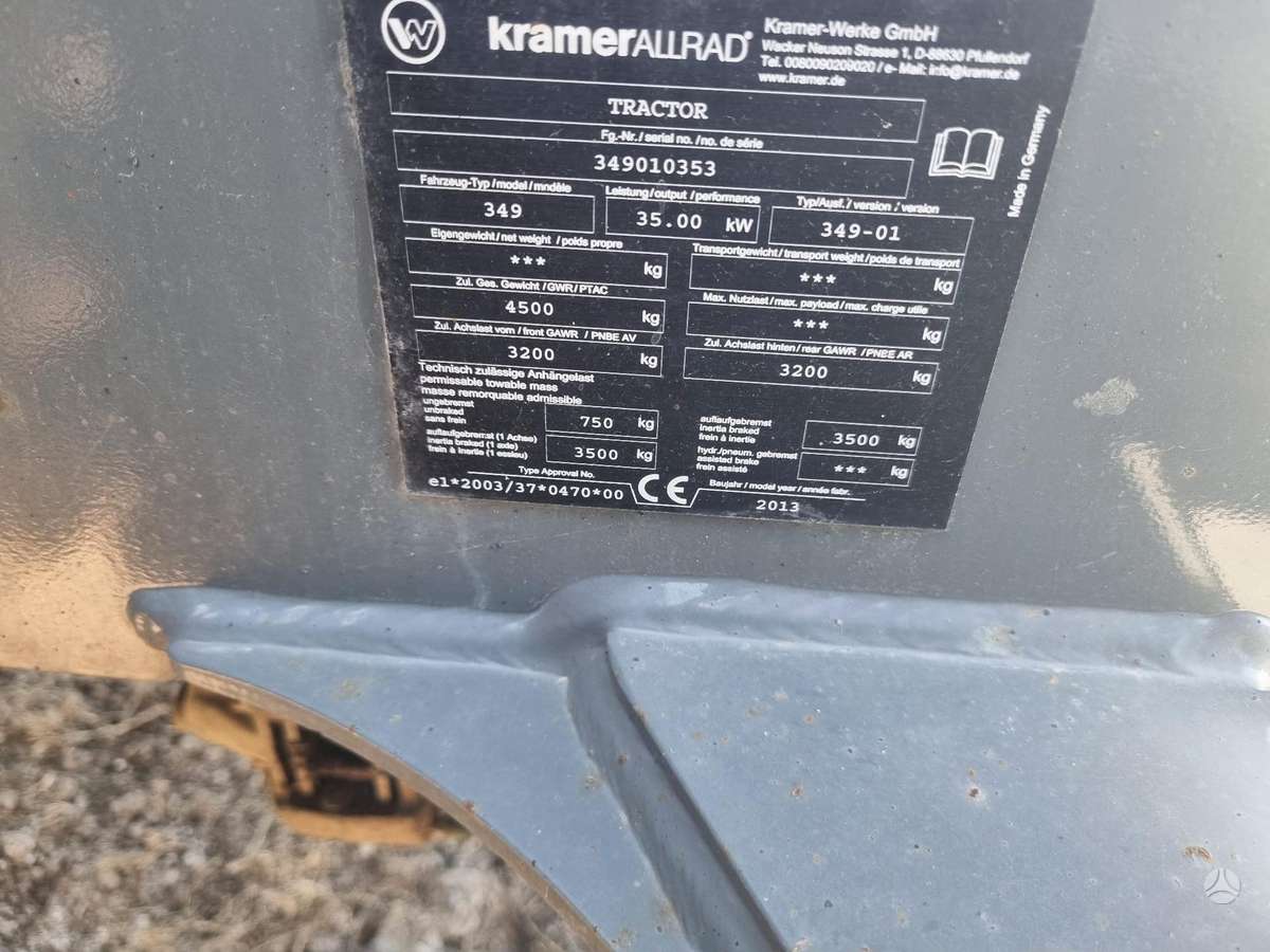 Kramer 650 ALLRAD, frontal loader