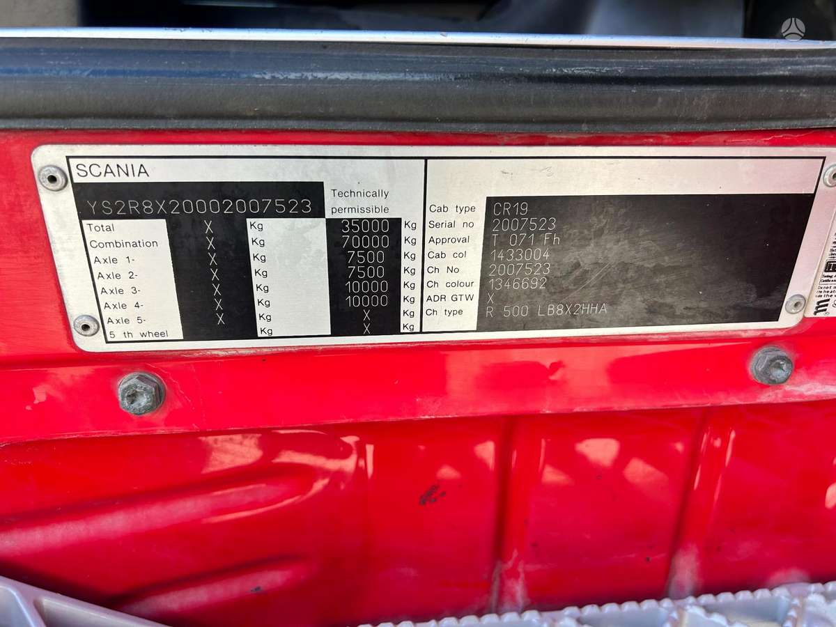 Scania R500, самосвалы с прицепoм