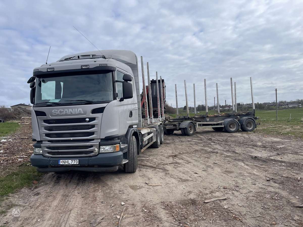 Scania R440, timber trucks
