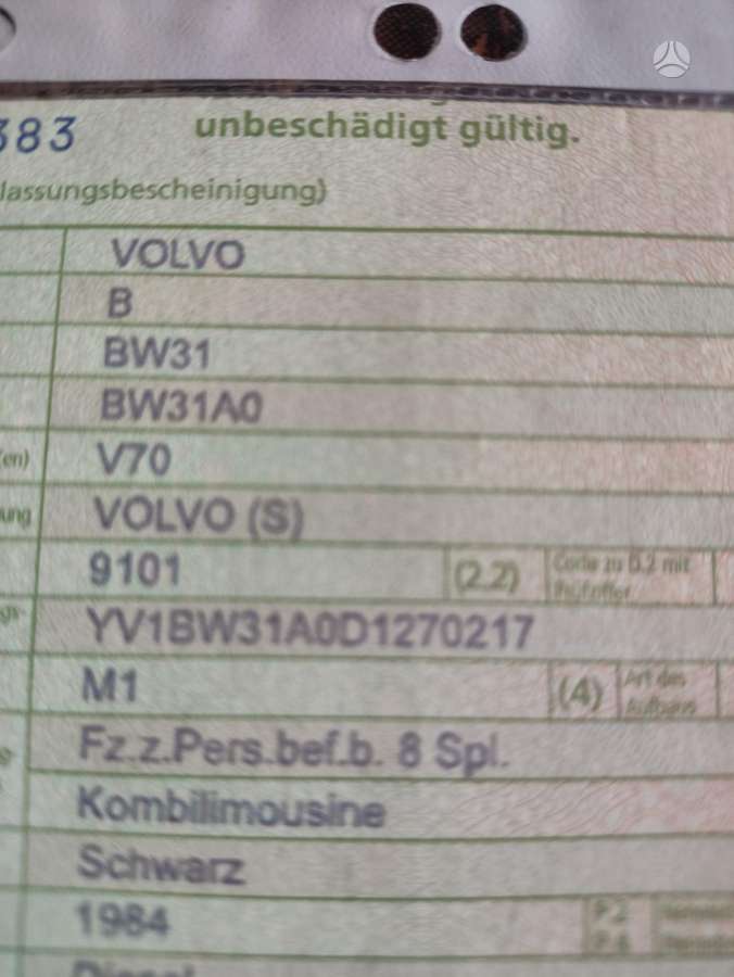 Volvo V70, 2.0 l., wagon