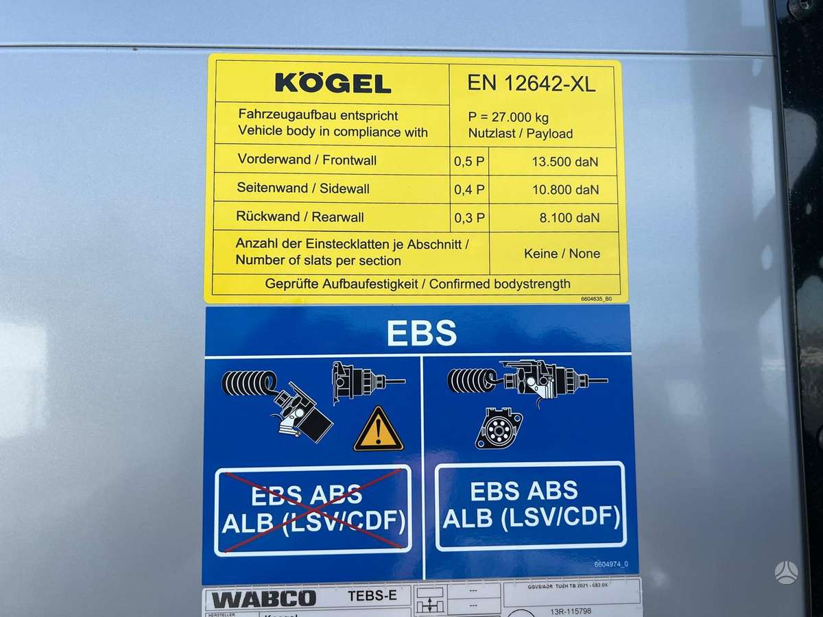 Kögel, curtain / tarpaulin