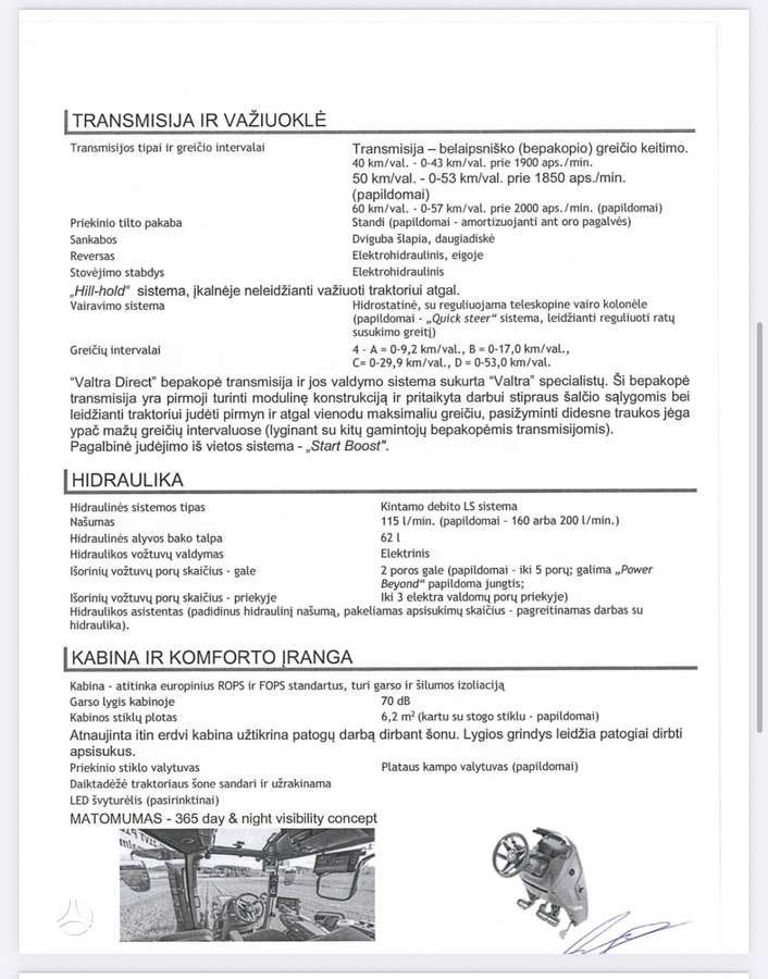 Valtra T235, traktoriai