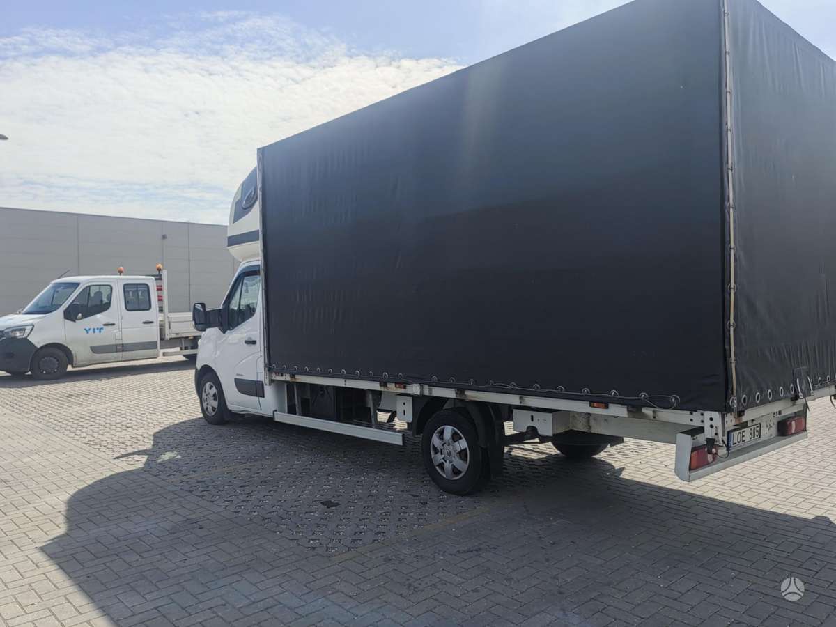 Renault Master, bortiniai su tentu