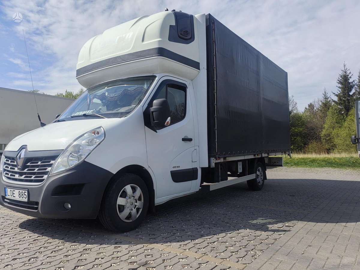 Renault Master, dropside trucks with tarpaulin
