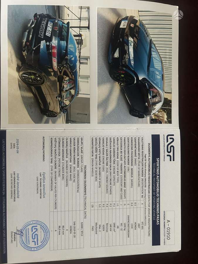 Honda Civic, 2.0 l., hatchback