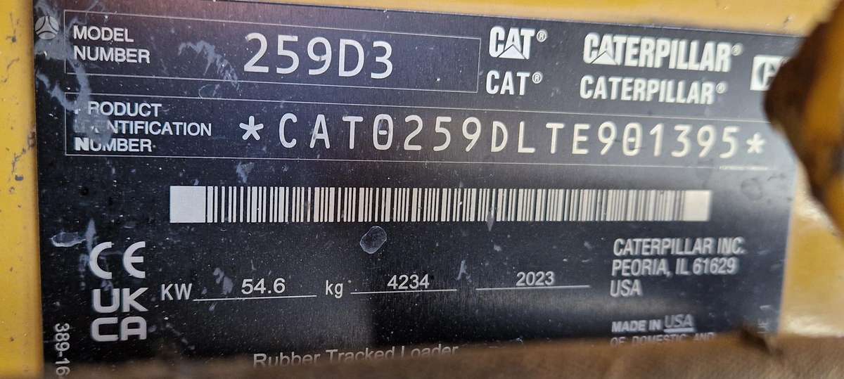 Caterpillar 259D3, mini krautuvai
