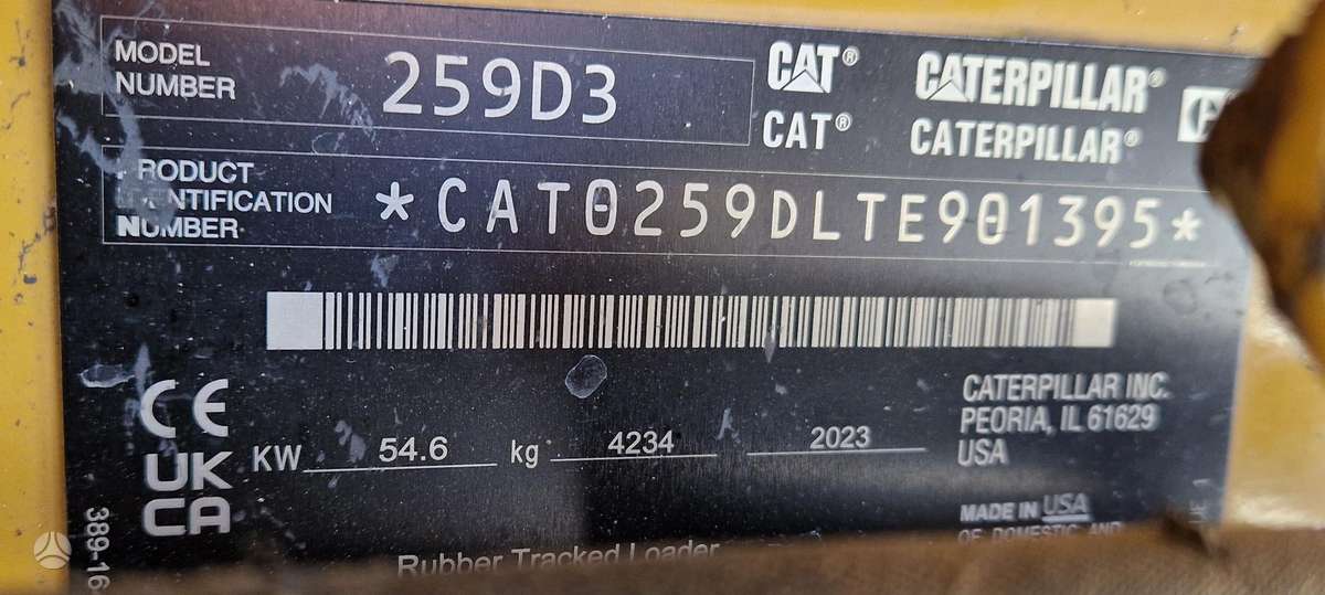 Caterpillar 259D3, mini loaders