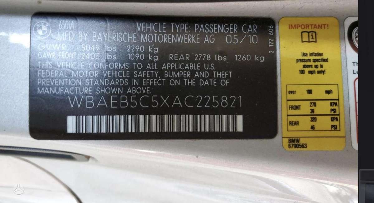 BMW 650, 4.8 l., convertible