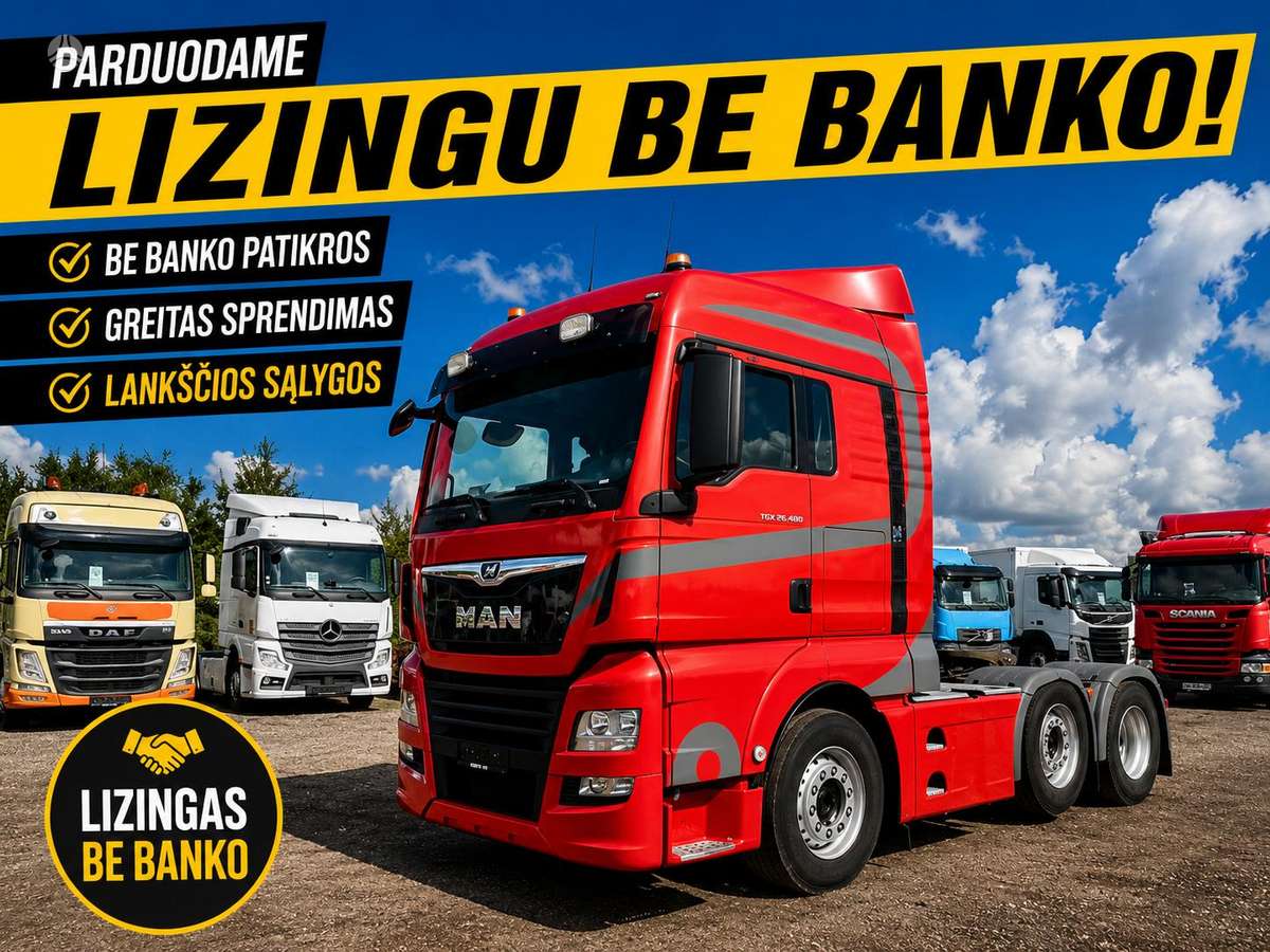 MAN TGX 26.460 6x2, double sleeper