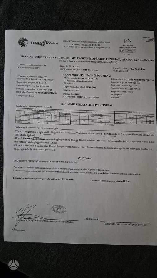 Subaru Outback, 2.5 l., Универсал