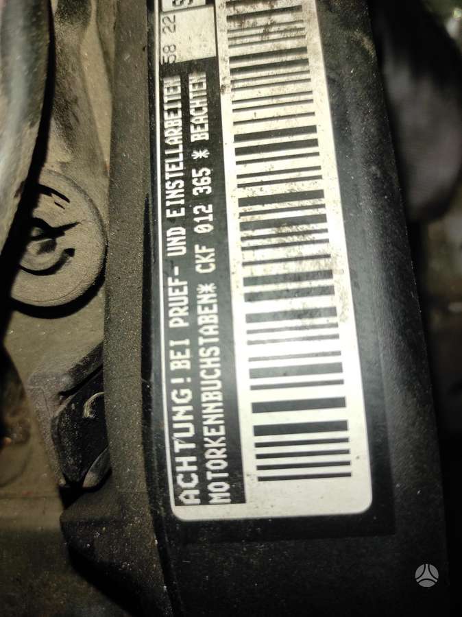 Volkswagen Golf Tik variklis ir deze