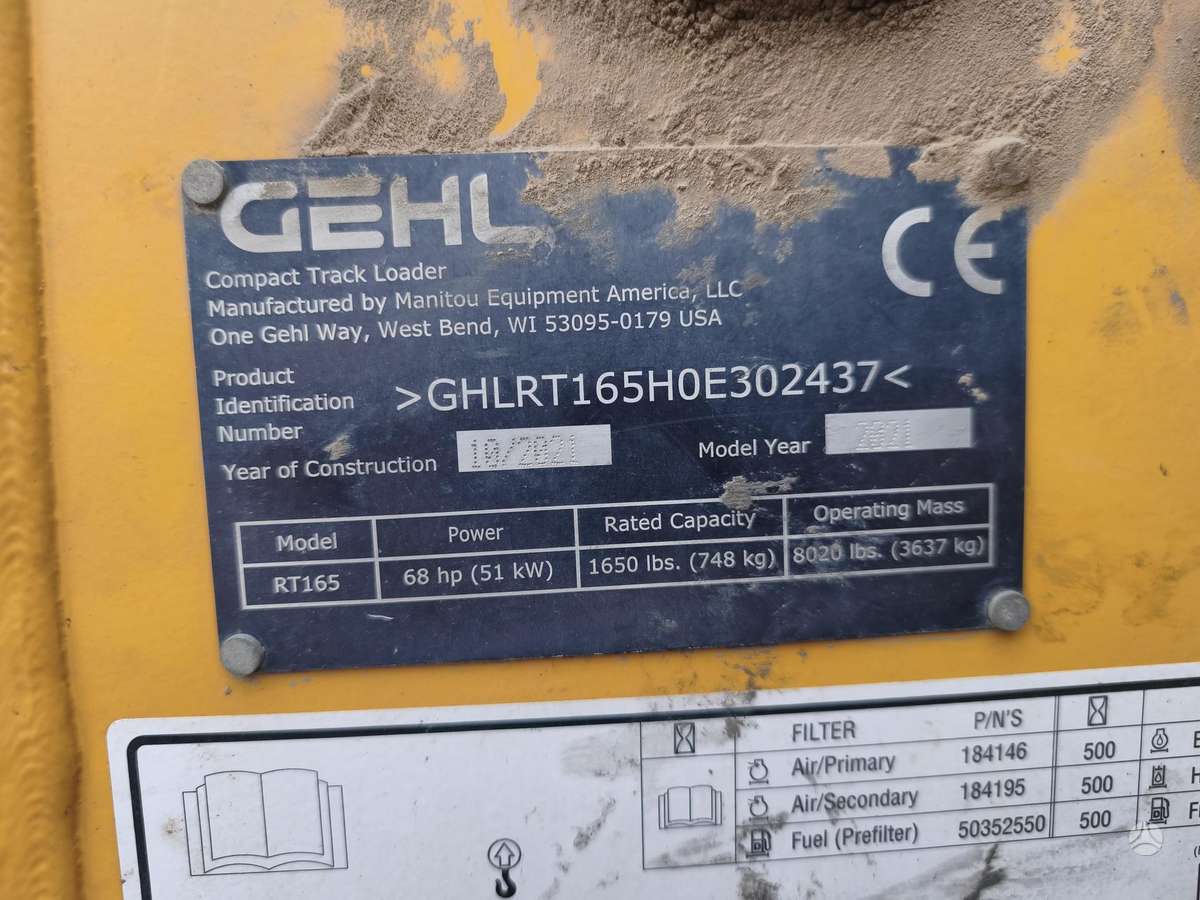 GEHL RT165, mini loaders