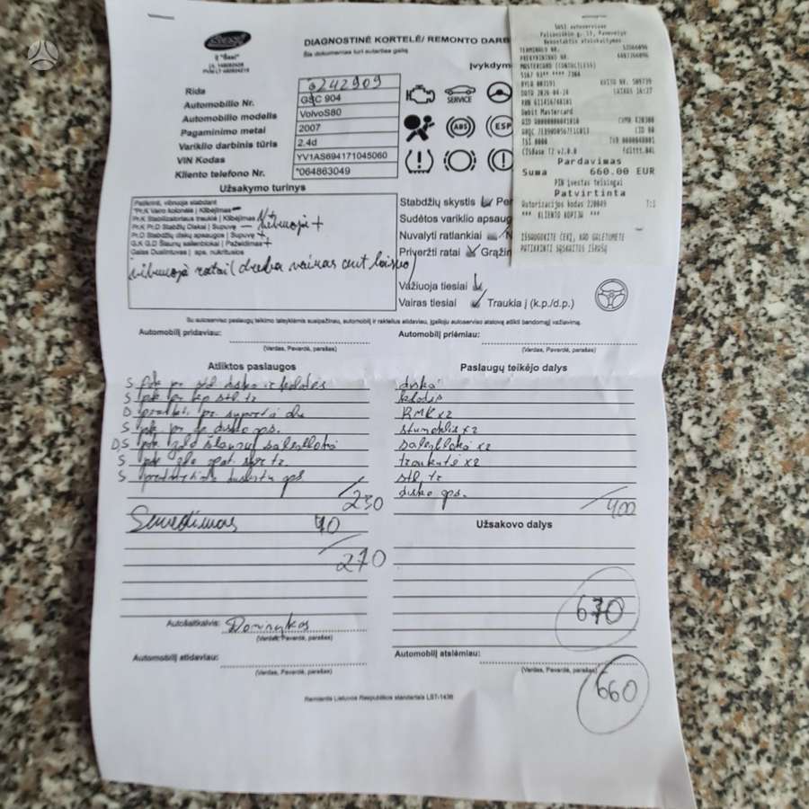Volvo S80, 2.4 l., Седан