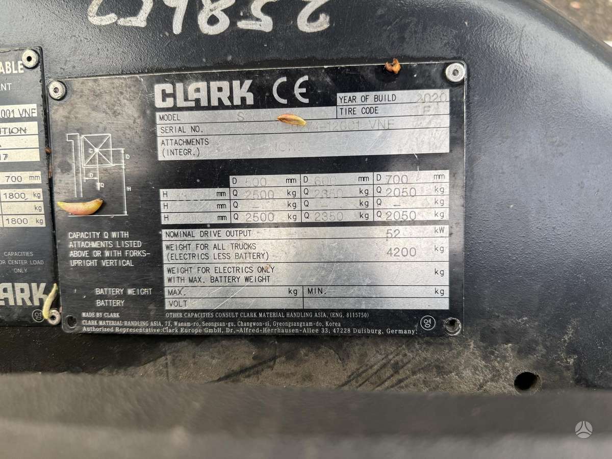 Clark S25GL, вилочные погрузчики