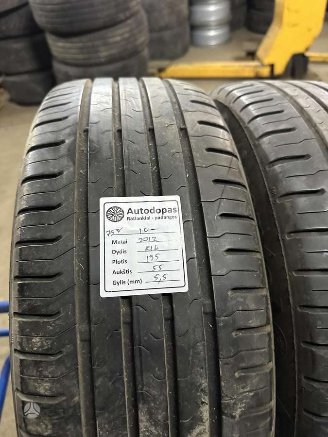 Continental, vasarinės 195/55 R16