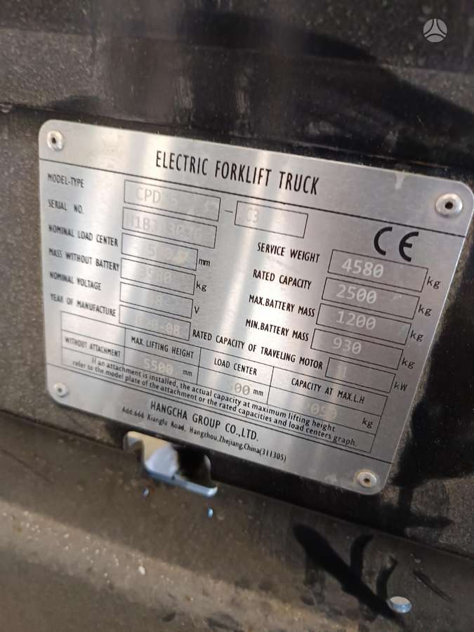 Hangcha CPD25-AC3, forklifts