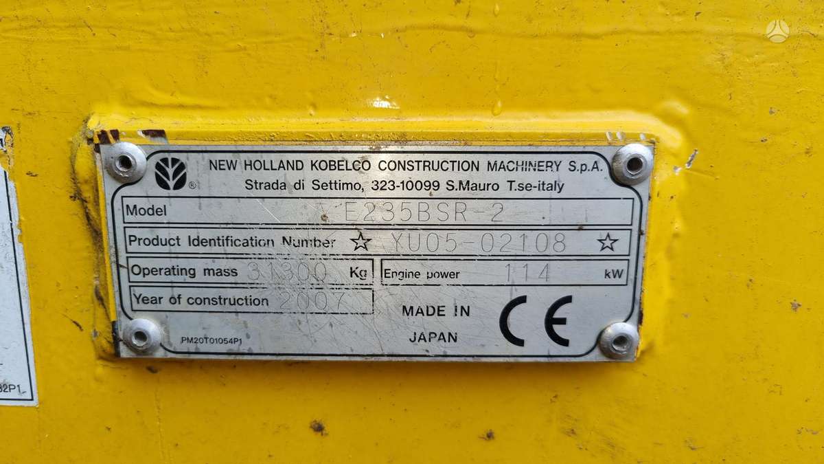 New Holland KOBELCO E235BSR-2, 3D SISTEMA, экскаваторы