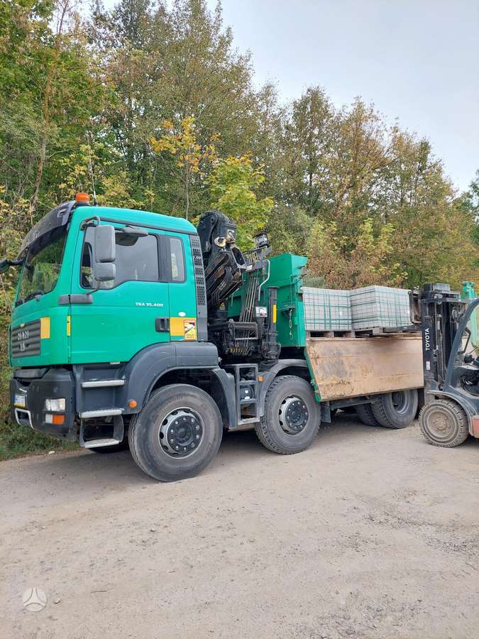 MAN TGA 35.400, dumpers with crane