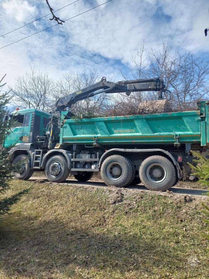 MAN TGA 35.400, dumpers with crane