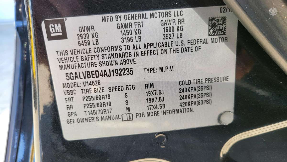 Buick Enclave, 3.6 l., off-road / crossover