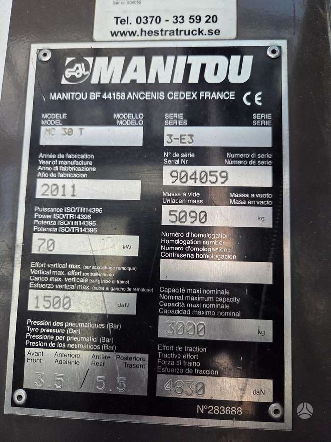 Manitou MC 30 TURBO, forklifts
