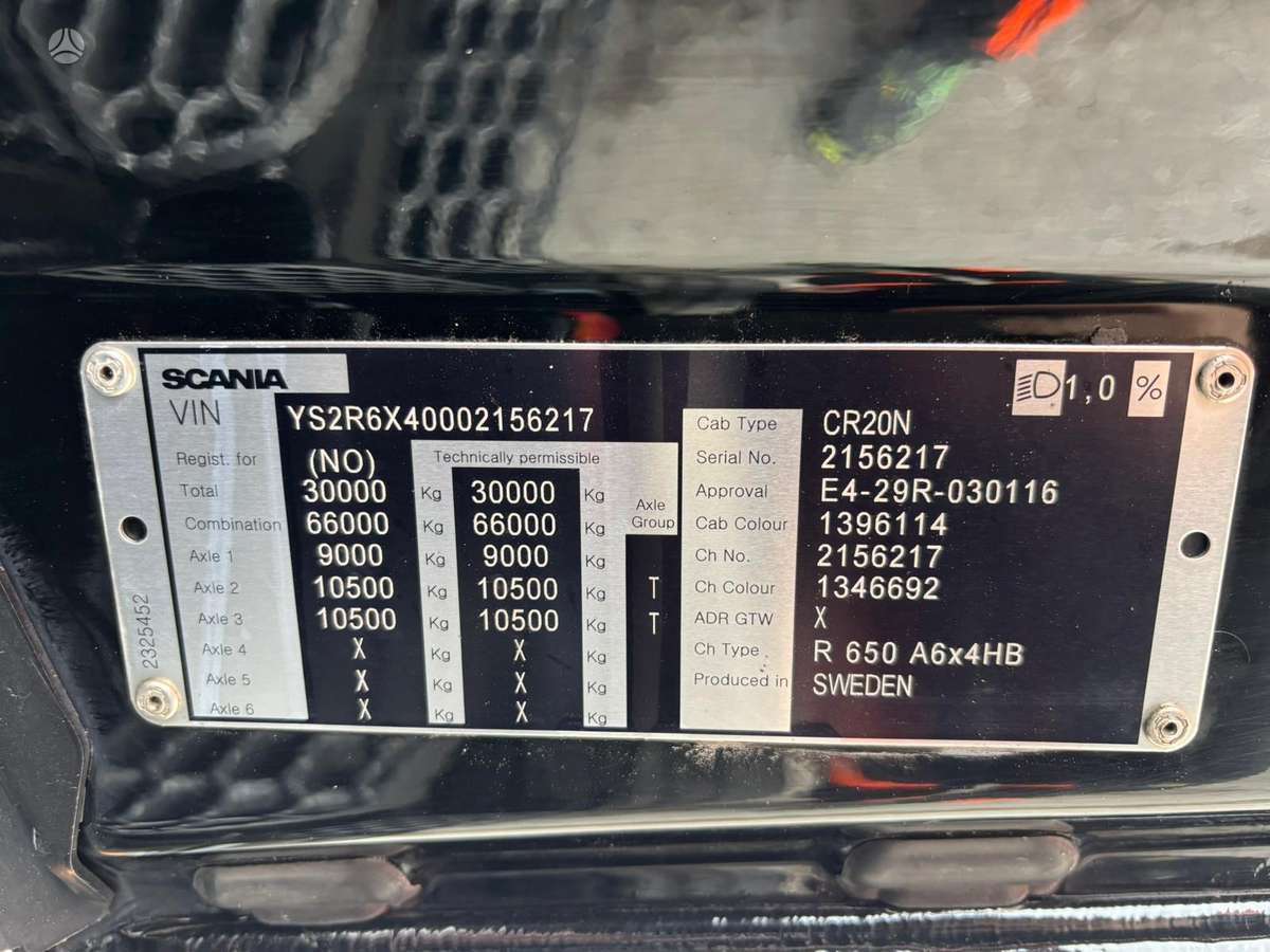 Scania R 650 6x4, самосвалы