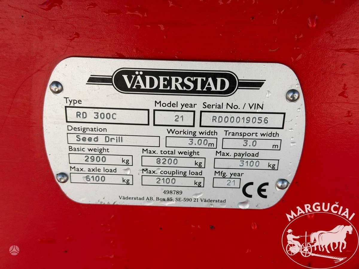 Vaderstad Rapid 300 C, 3 m, seeders, planters