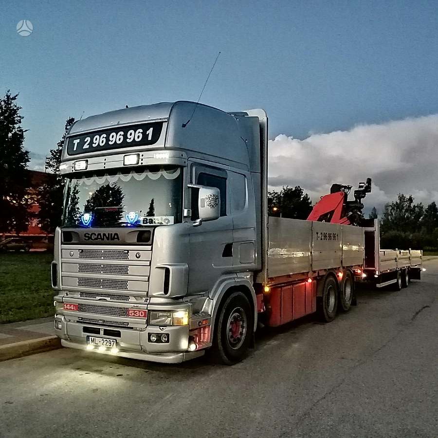 Scania R114, с краном