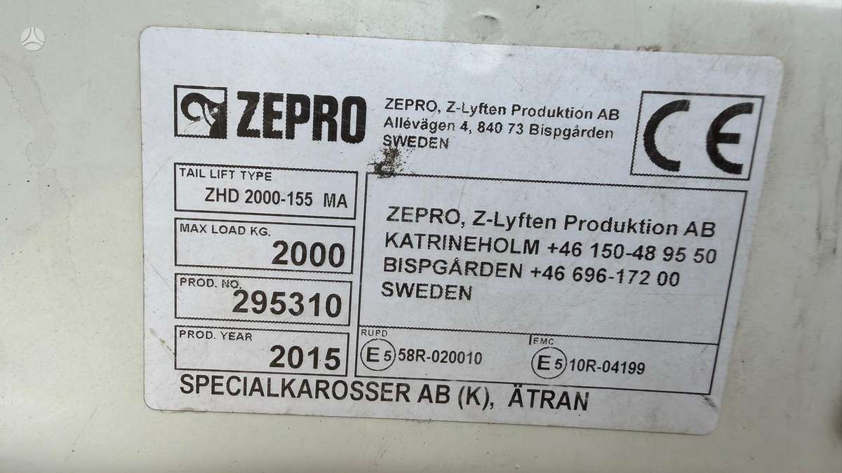 Volvo FE 320, refrižerātori