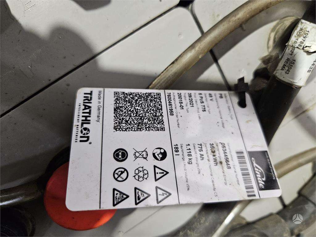 Linde E20PH, šakiniai krautuvai