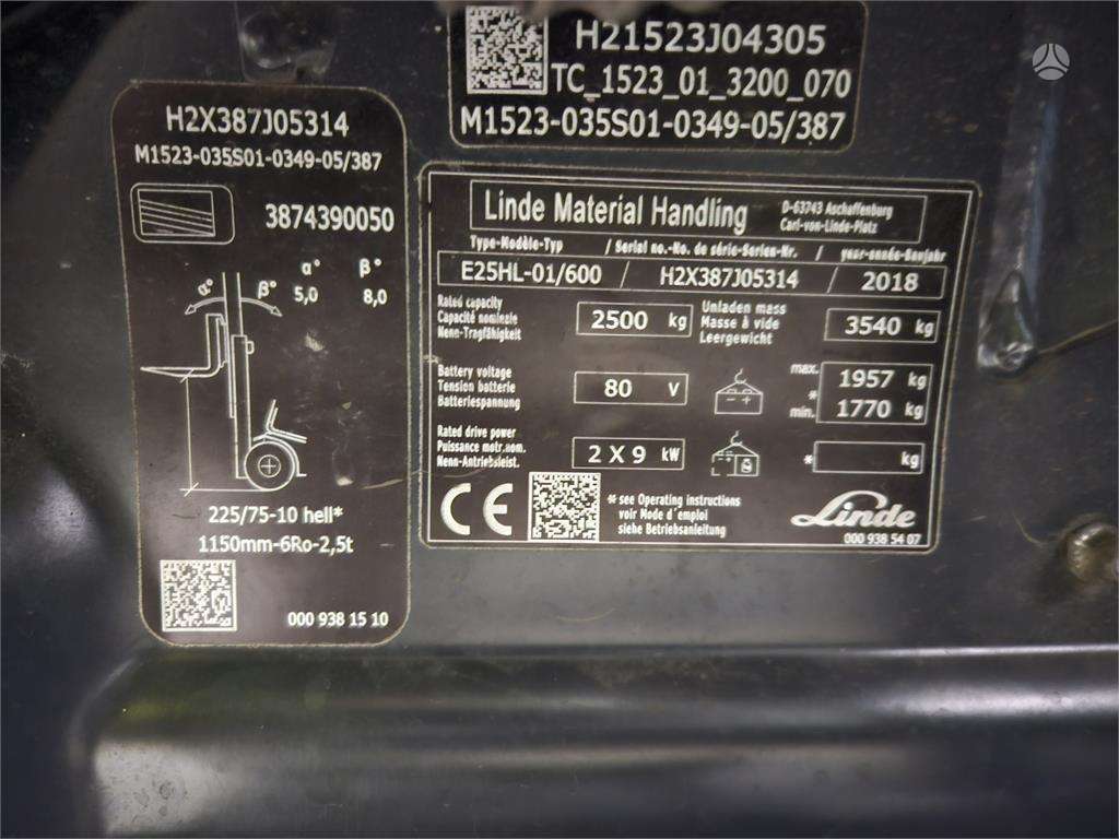 Linde E25/600HL, forklifts